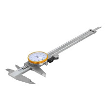 0150mm Stainless Steel Vernier Caliper with Shockproof Dial Indicator, Precision 0.01mm
