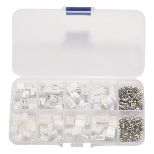 250 Stuks XH 2,54 mm 2-Pins 3-Pins 4-Pins Aansluitbehuizing Headerdraadconnector 1