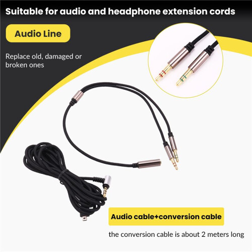 Adatto per  Arctis 3 5 7 Cavo Prolunga per Cuffie Audio Stabile 1