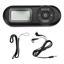 Portable Radio FM, Radio de Poche RéCepteur avec ÉCouteur FM StéRéO Basse Radio pour Marcher Faire Du Jogging