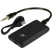 5.0 Transmitter Receiver 2-IN-1 Wireless 3.5mm Audio Adapter RX/TX for PC TV Headphones Home Sound