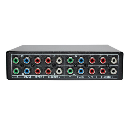 RGB Component  Selector 5 RCA 3-Way YPBPR Kabel Component  AV Switcher voor PS2   Dvd-Speler TV