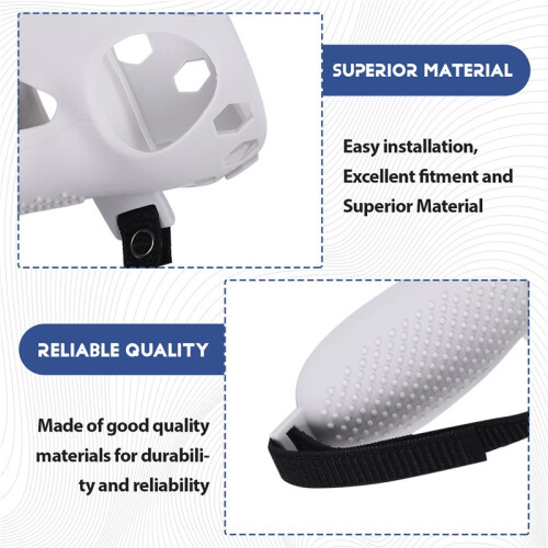 VR-Handtag Silikonskydd för  Quest 2 Controller Grips Rem för  Quest 2 VR-TillbehöR (Vit) 2