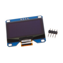 Modulo Schermo Blu 4PIN da 1,54 Pollici Modulo Display OLED Drive SSD1309 Compatibile per Interfaccia SSD1306 I2C 128X64