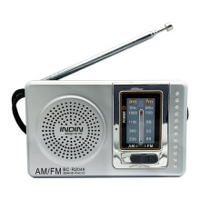 BäRbar Radioficka Teleskopisk Antenn Batteridriven  Multifunktionell AM FM-Radio för äLdre