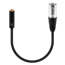 0,3 M Draht, 3-Poliger XLR-Stecker auf 3,5-Mm-Audio-Buchse, Stereomikrofonadapter