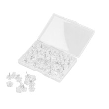 100 Stück transparente weiße Kunststoff-Blumen-Korbschnäpper, Handwerksbedarf