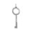 Precise Cut Lock Key for Handcuffs, Wear Resistant Standard Handcuff Keys, Compatible with Most Models 1