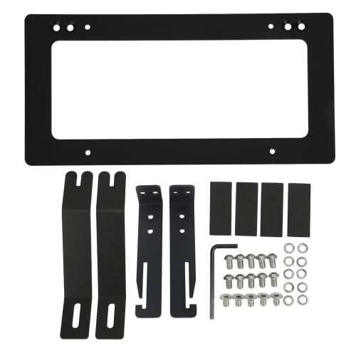 Durable Black Alloy License Bracket for Tesla Model 3 1