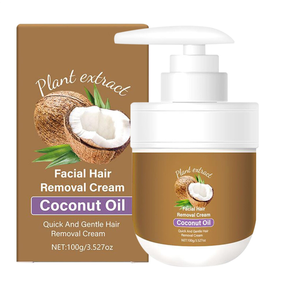Cream Facial Hair Removal For Sensitive Skin With Moisturizing Oil, Quick Painless 50Ml