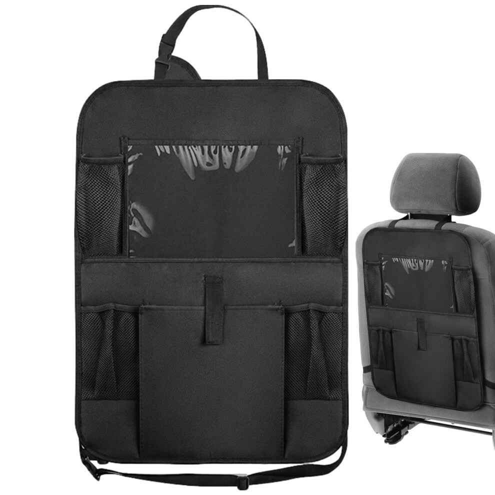 Car Backseat Organizer With Tablet Holder, Kick Mats, Large Storage And Drink Holders For Road Trips 9347817642629