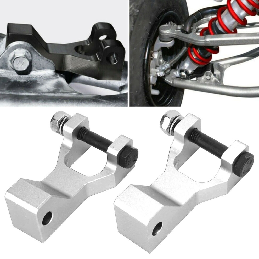 5Pcs Atv Lowering Drop Kit Aluminum For Raptor 350/660/700 Silver 8171375780643