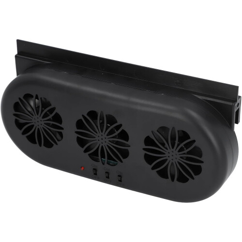 Car Window Exhaust Fan USB Powered Triple Ventilation System Quick Cooling Odor Removal 1