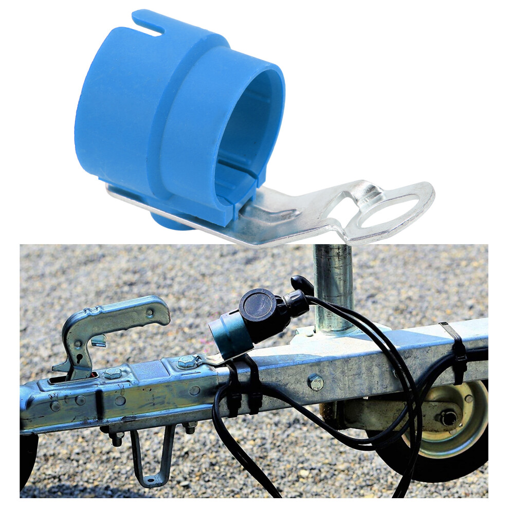 Rigid Weatherproof Trailer Plug Holder For 7Â13Pin Connectors Color Blue 7901375780791