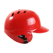 Softball Helmet with Ear Protection for Outdoor Competitions, Red, Adjustable Fit, Lightweight Design, Safety Certified