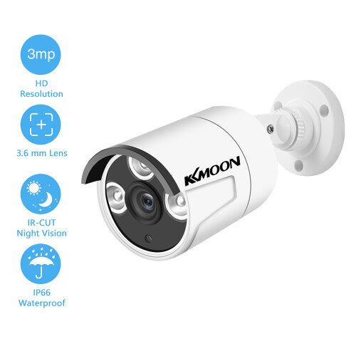 3MP Waterproof POE IP Camera Night Vision Motion Detection 10m Night Vision 1