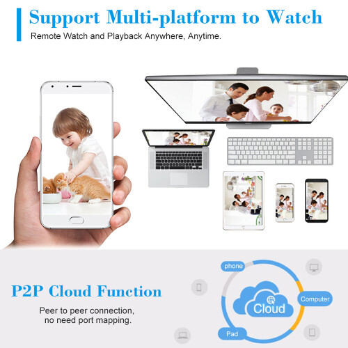 3MP Waterproof POE IP Camera Night Vision Motion Detection 10m Night Vision 2