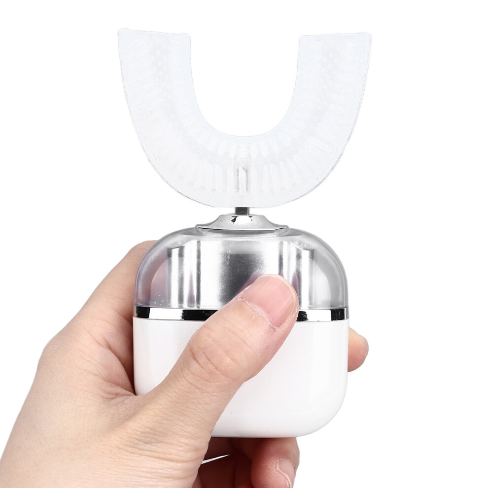 Portable Ultrasonic U Shaped Toothbrush for Adults with Soft Brush Head