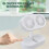 Desktop Double Fan, 135 Adjustable Handheld Fan, White, 1200mAh 4