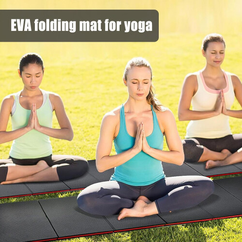 Mechanic Work Mat with Thick EVA Padding, Foldable Kneeling Pad for Garage, Workshop, Gardening, Red 1
