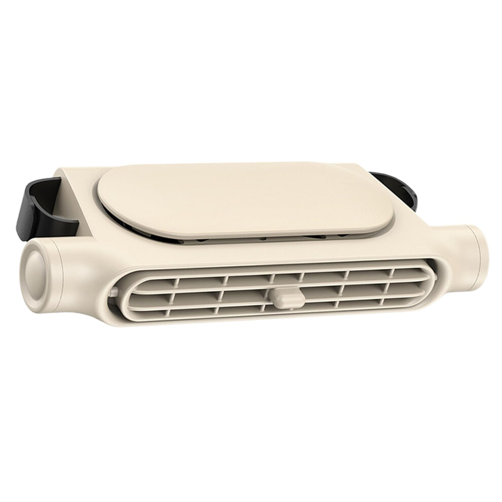 Car Headrest Fan With Doubleturbo Airflow, 3000Mah Rechargeable Battery, Adjustable For Backseat Trips 9347817644081