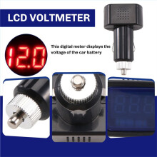 LCD Cigarette Lighter Voltage Digital Panel Meter Volt Voltmeter Monitor for Auto Car Truck