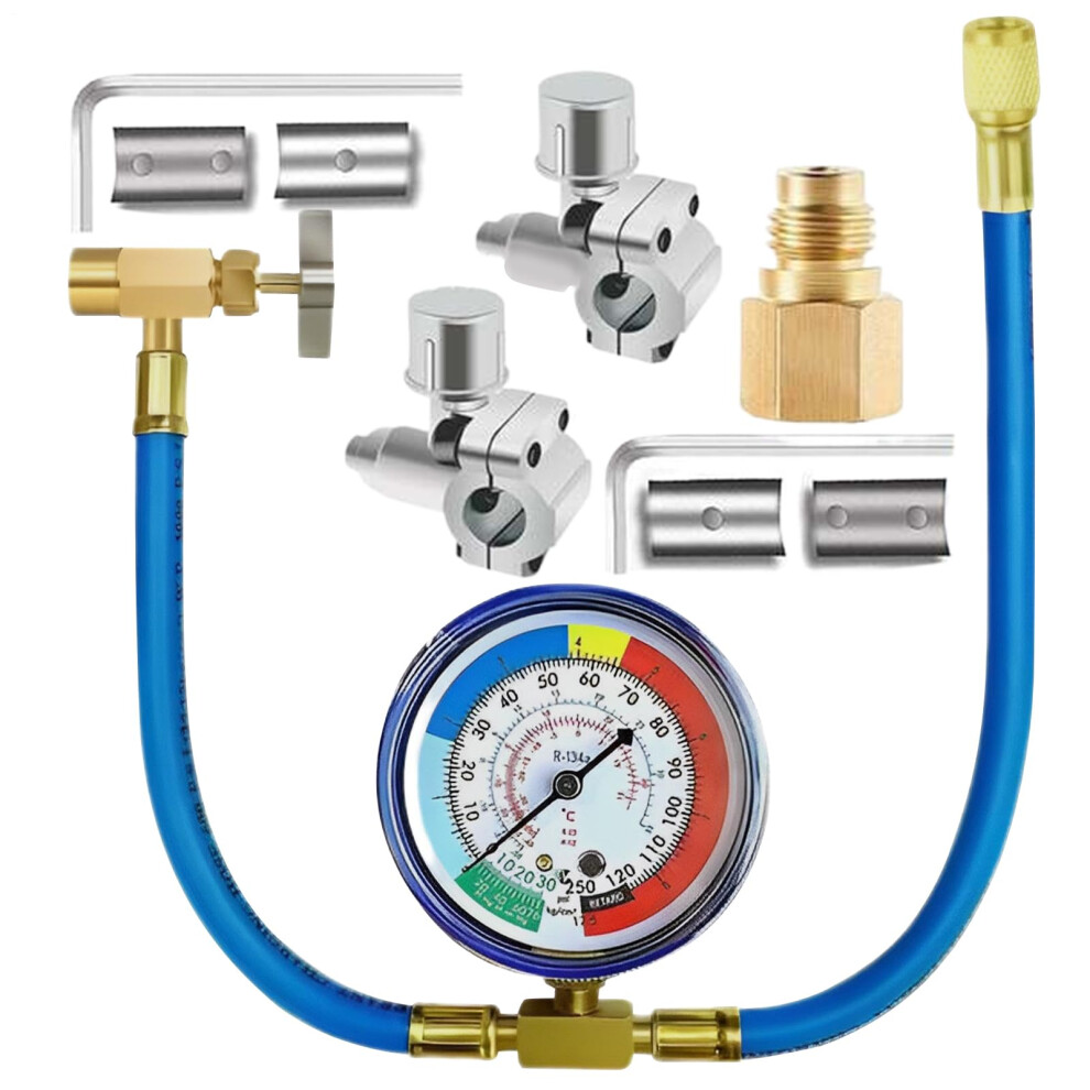 Ac Recharge Kit With Gauge And Hose For R134a Car And Truck Air Conditioning Recharge 9187378443651