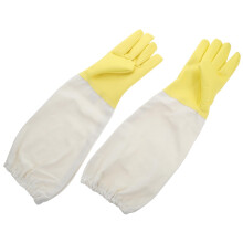 Beekeeper Gloves With Long Canvas Sleeve Elastic Cuff Beekeeping Protective Wear For Gardening And Woodworking