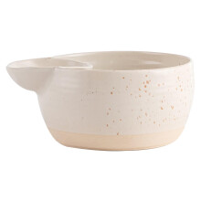 Ceramic Snack Bowl with Elegant Retro Design, Japanese Serving Bowl for Snacks, Desserts, Sauces, Beige