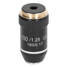 100X Mikroskop-Objektivlinse 20,2 mm RMS Messing Hochleistungsgerät
