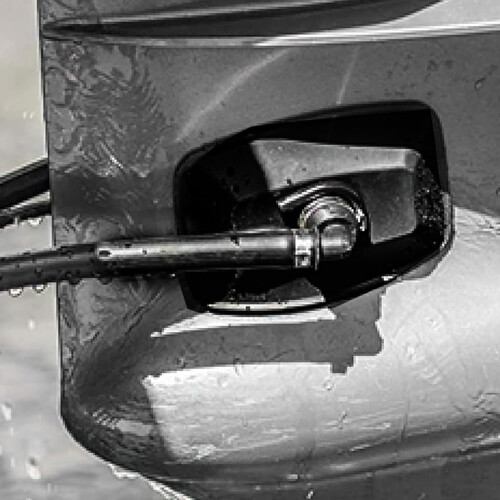 Boat Motor Flusher Dual Water Line Flush Outboard Engine Flush Kit with Rectangular Ear Muff 1