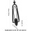 Boat Motor Flusher Dual Water Line Flush Outboard Engine Flush Kit with Rectangular Ear Muff 4