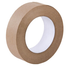 Kraft Paper Tape 1.4in x 164ft, Tearable Writable, Uncoated Brown, For Sealing, Packaging, Masking, Painting