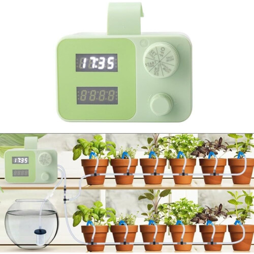 Automatic Plant Watering System with Smart Programmable Timer and Efficient Drip Irrigation Kit 1
