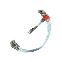 High Strength Fishing Wire Leader Line 6Pcs with Swivels for Lures and Hooks, Durable Fishing Gear, 30lb Test