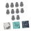 10Pcs Replacement Earbuds for Stethoscope Soft Comfortable Ear Tips Compatible with Littmann and Other Brands 4