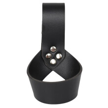 Medieval Leather Belt Holster with Black PU Leather Scabbard for Cosplay and Costume Upgrade