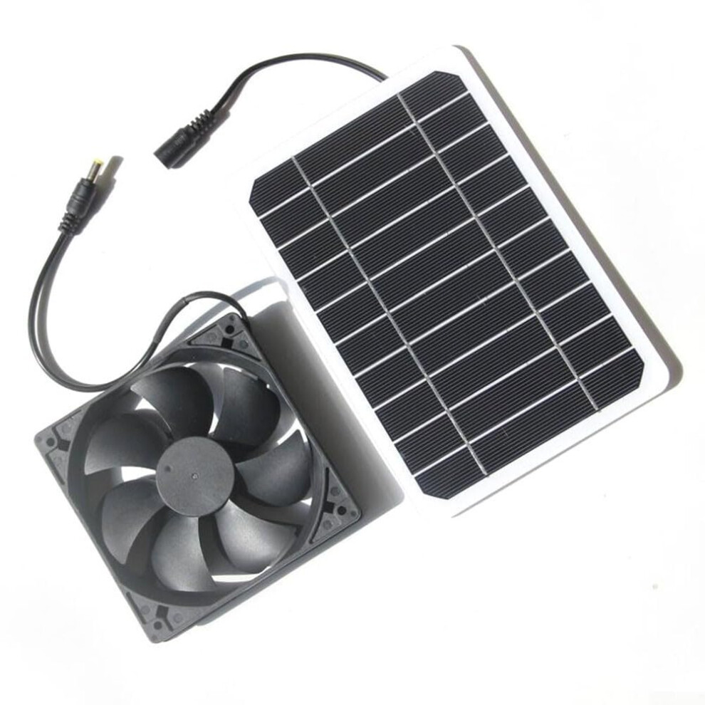 Solar Powered Ventilation Fan 6W With Solar Panel For Chicken Coop, Greenhouse And Pet House 9347817646320