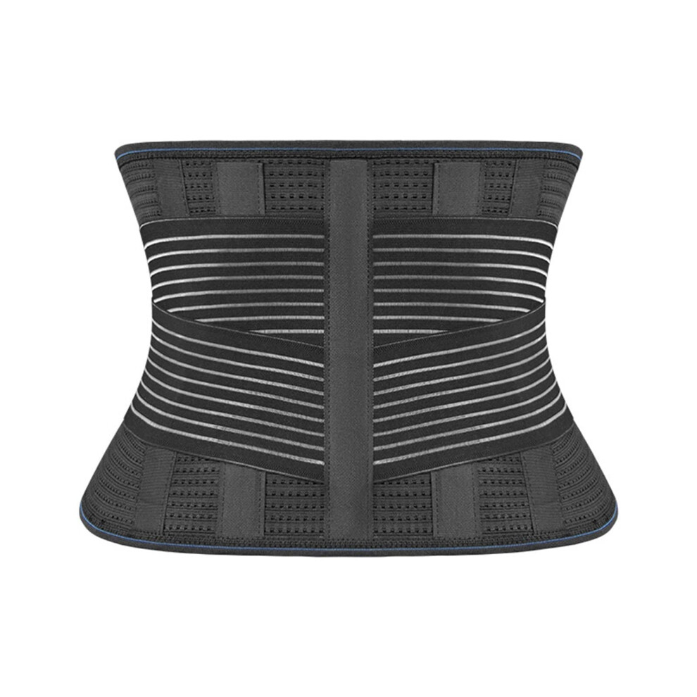 Lower Back Brace for Pain Relief, Lumbar Support Belt with 360 Support, Breathable Black XXL