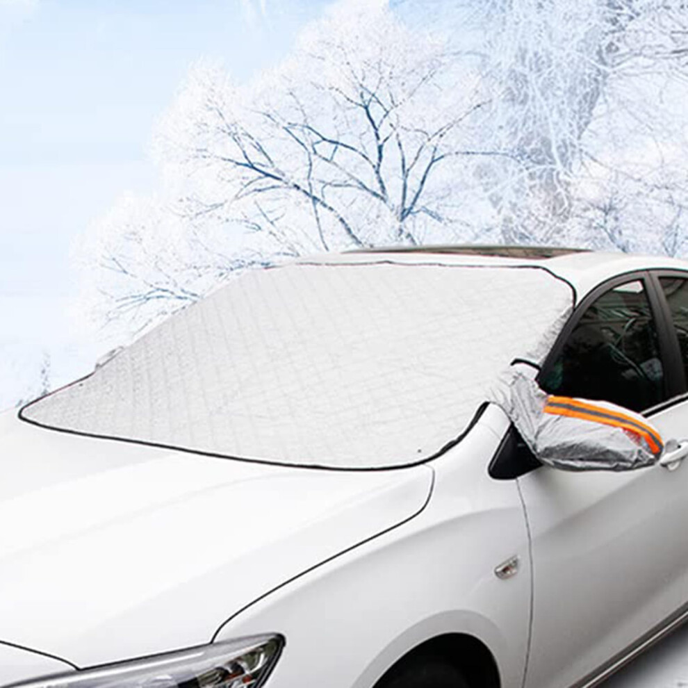 Car Windshield Snow Cover With Mirror Protection, Waterproof Winter Ice Protector For Honda Jazz 20152020 9347817527841