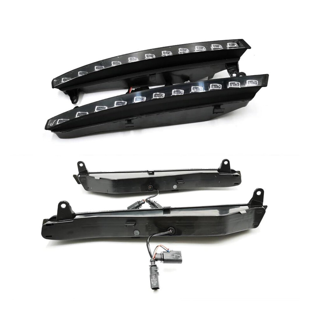 Car Turn Signal Lights Led Daytime Running Lights Drl Dynamic Turn Signal For Q7 20062009, 1 Pair Yellow 9199774105910