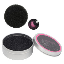 Farbreinigungsschwamm für Make-up-Pinsel, wiederverwendbar, mit aktivierter schwarzer Kohle, 10 x 8 cm