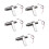 Modification Accessories CNC Stainless Steel Fittings - Silver 1
