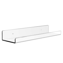 Invisible Bookshelf, Easy to Install Wall Mounted Shelves, Multi-Purpose Use Acrylic Floating Shelf, Sleek Design Wall Shelf for Contemporary