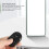 Camera Remote Control Wireless Selfie Button Clicker, Easy Operation for Volume Adjustment and Fast Forward, Black 2