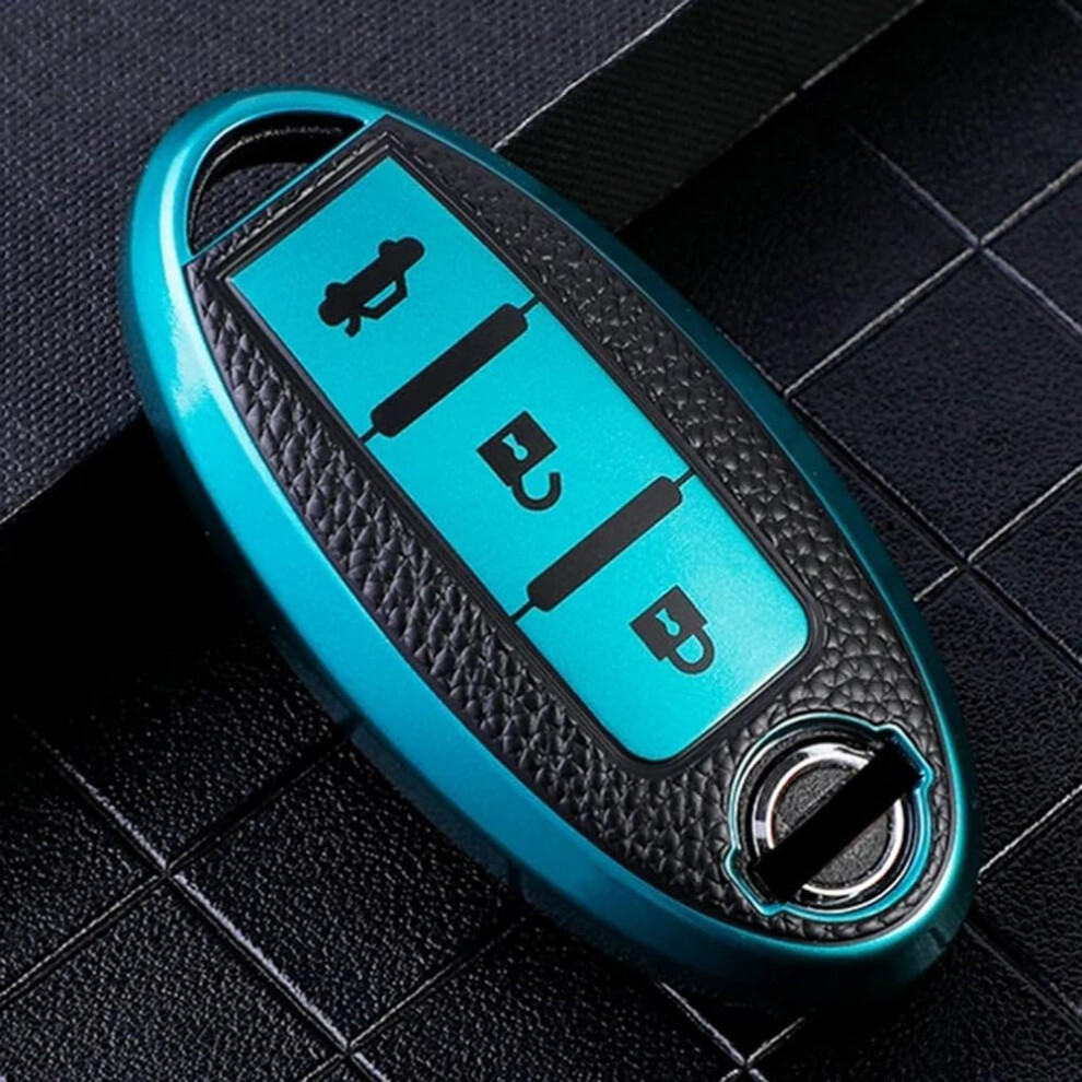 Key Fob Cover Tpu Leather Case For Nissan Qashqai Xtrail Scratchresistant Protection Green 9199774106375