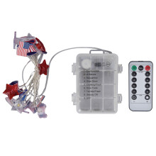 Red White Blue String Lights, Patriotic Fairy Lights For 4th Of July Decor, Waterproof Outdoor Lights Battery Operated Led Lights, Safe For Indoor