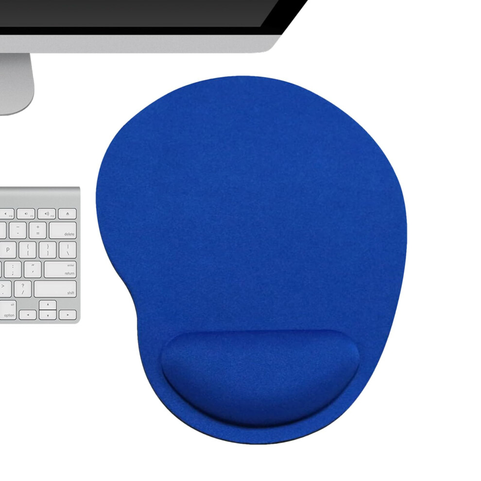 Mouse Wrist Rest Lapto Memory Foam Gel Pad With Wrist Straps For Keyboard And Mouse Blue 9187378445617