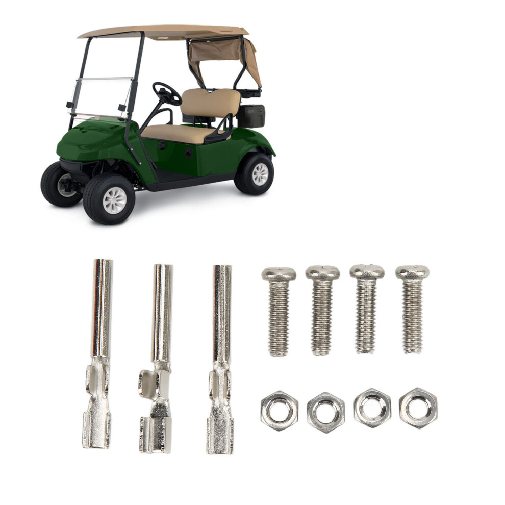 Club Car Charger Receptacle 3 Pin Replacement With Contacts And Nut 8301375800816