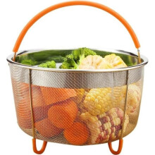 Dampfkorb, Edelstahl-Dampfkorb, 6L-Dampfkorb, mit Griff, für Multifunktions-Dampfgaren, Cookeo-Zubehör